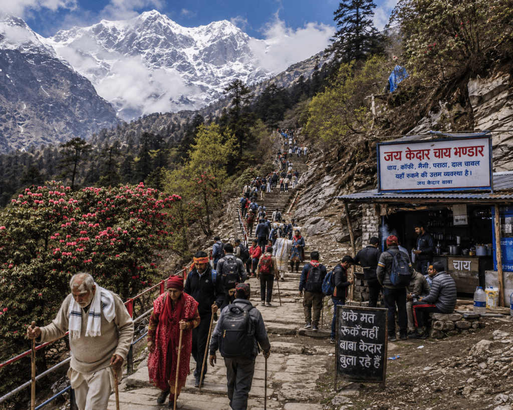 The Kedarnath trek path - Char Dham yatra 2026 travel guide 