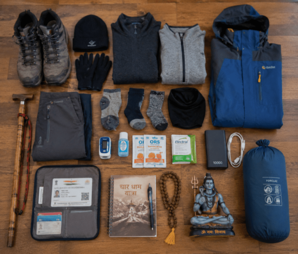 Things to carry in your luggage - Char Dham yatra 2026 travel guide 