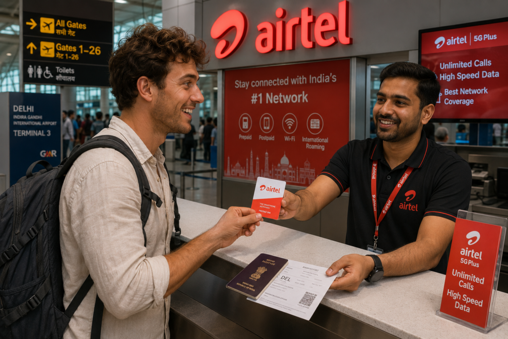 getting sim card at airport India Budget Travel Guide 2026 for Foreigners