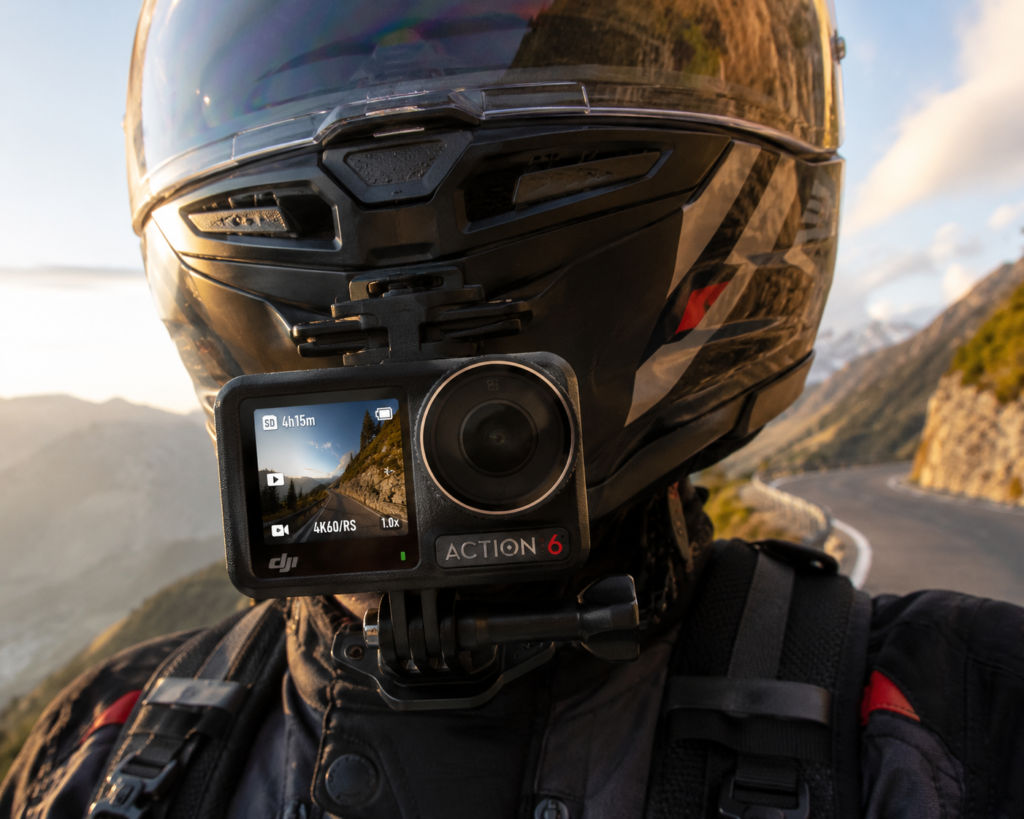 DJI action 6 camera on a helmet while riding bike - Moto Vlogging guide 2026
