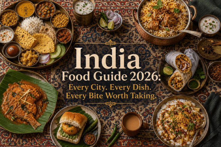 India Food guide 2026 - all the cities popular street food, fine dinning meals, food tours,drinks & desserts.
