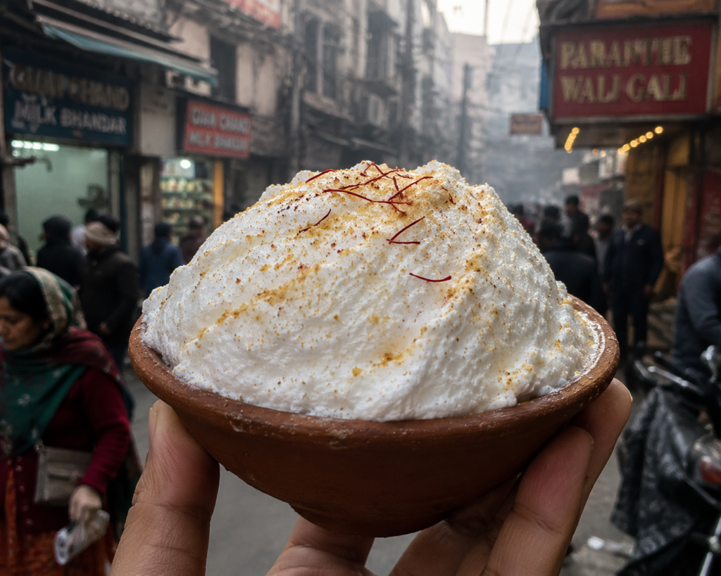 Daulat ki chaat- India Food guide 2026 - all the cities popular street food, fine dinning meals, food tours,drinks & desserts.
