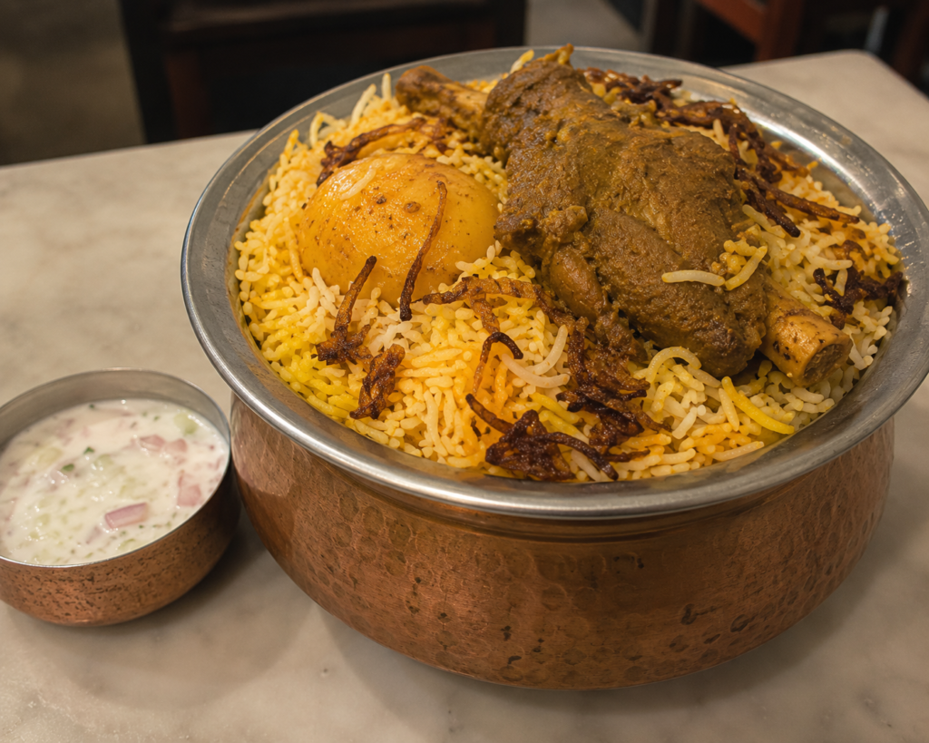 Kolkata chicken biryani - India Food guide 2026 - all the cities popular street food, fine dinning meals, food tours,drinks & desserts