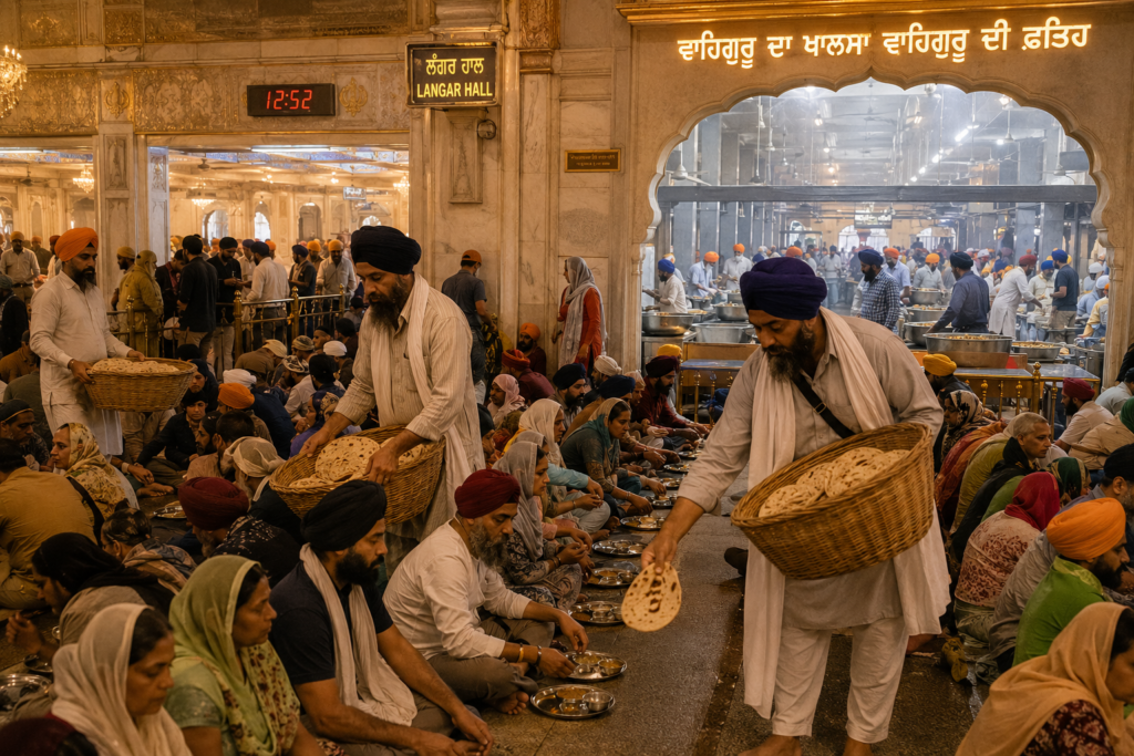 The Golden Temple langar hall - India Food guide 2026 - all the cities popular street food, fine dinning meals, food tours,drinks & desserts