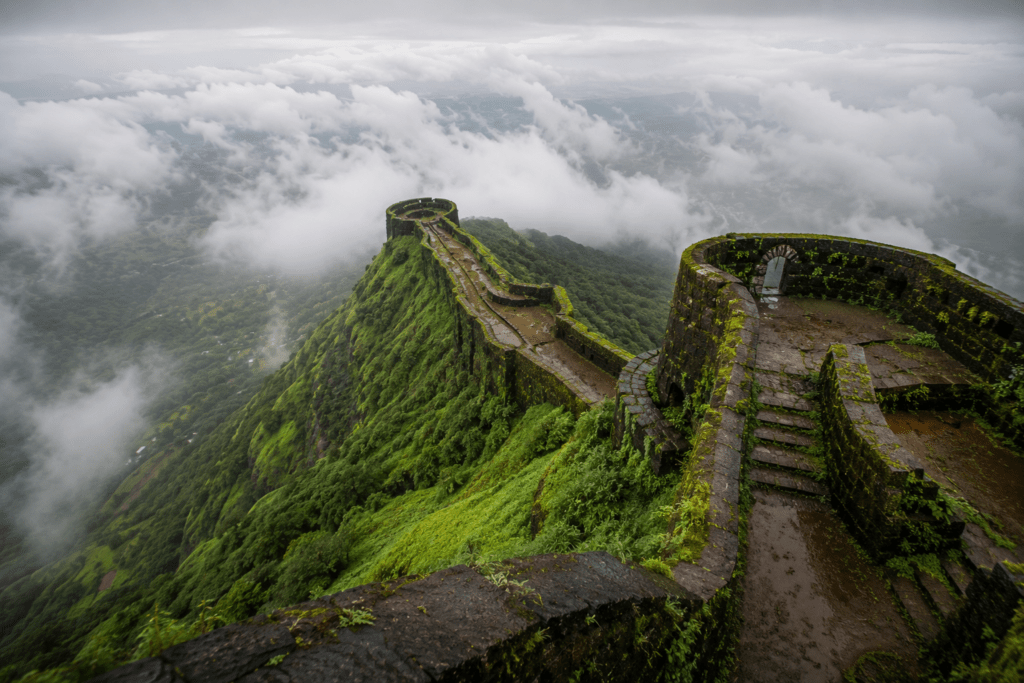 Lohagad's Vinchu Katta from the main bastion- Maharashtra Fort Trek Guide 2026