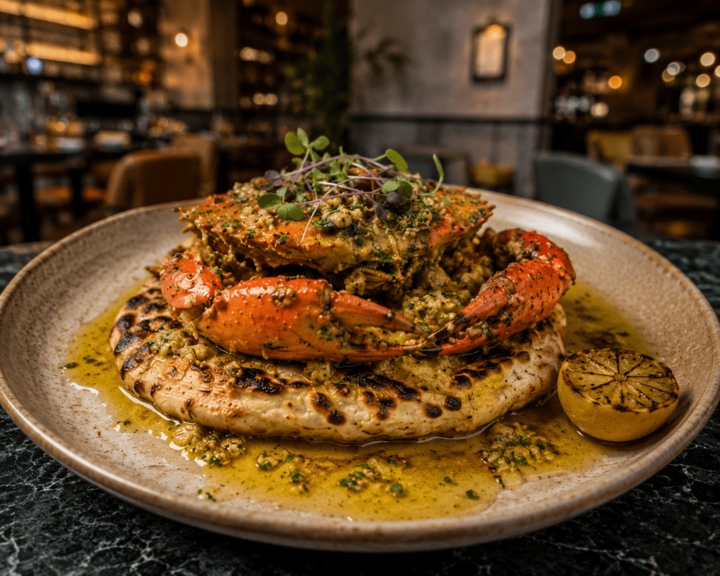 The Bombay Canteen's garlic butter crab on kulcha - Best Fine Dining, Pubs & Nightlife in Mumbai 2026