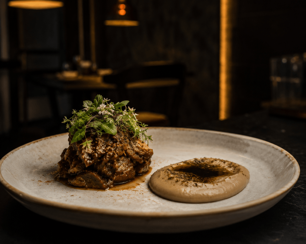 Noon Mumbai plating — the "Stairway to Childhood" mutton dish - Best Fine Dining, Pubs & Nightlife in Mumbai 2026