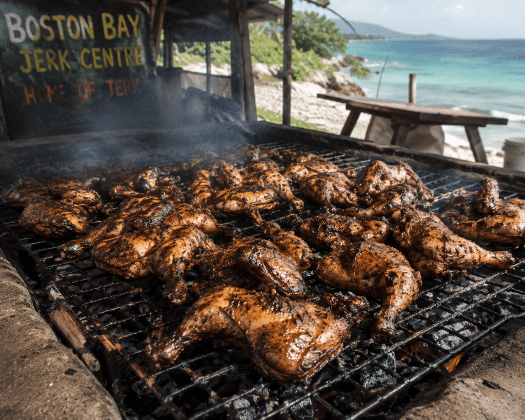Jerk chicken at a Boston Bay pit - Before You Die: A Complete World Food Bucket List 
