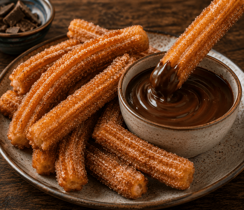 CHURROS WITH CHOCOLATE in spain - Before You Die: A Complete World Food Bucket List