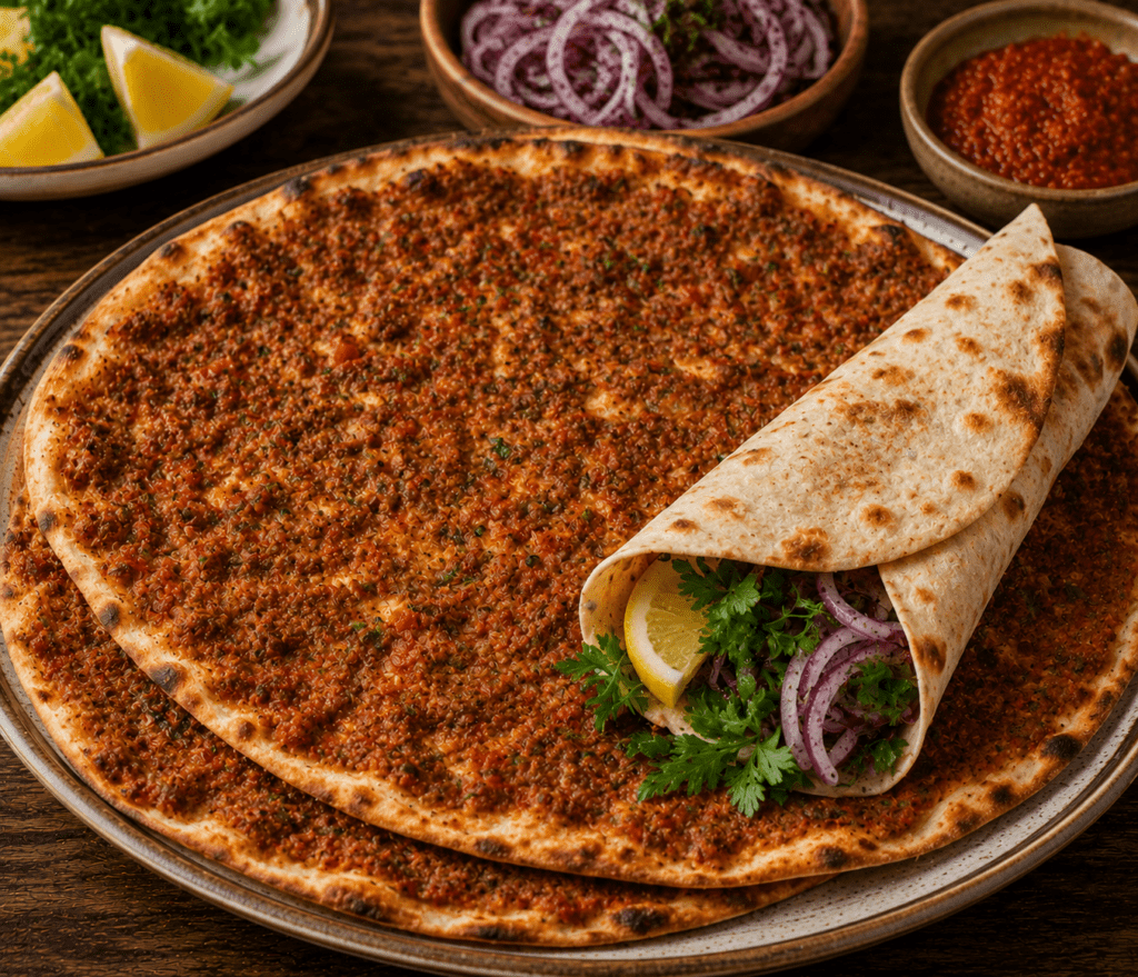 LAHMACUN from turkey - Before You Die: A Complete World Food Bucket List