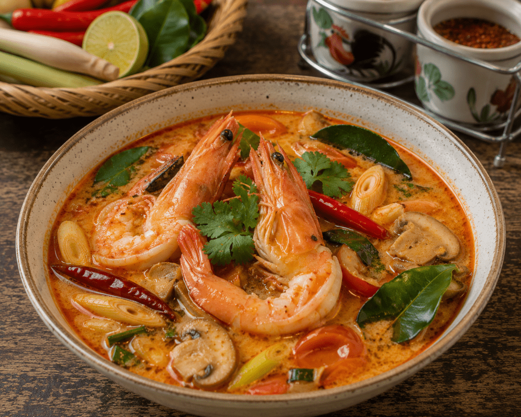 TOM YUM GOONG aromatic soup of thailand - Before You Die: A Complete World Food Bucket List 