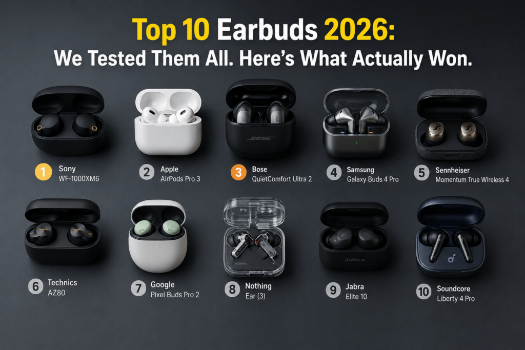 Top 10 Best Earbuds & Earphones 2026