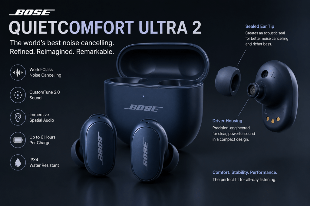 Bose QuietComfort Ultra 2 Earbuds - Top 10 Best Earbuds & Earphones 2026
