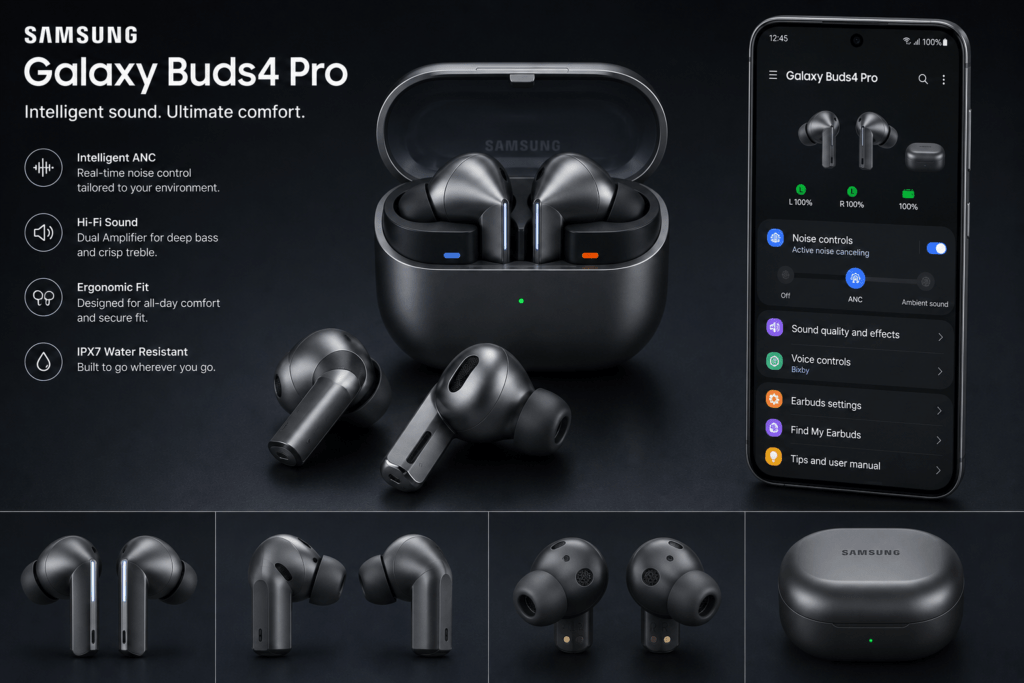 Samsung Galaxy Buds 4 Pro Earbuds - Top 10 Best Earbuds & Earphones 2026