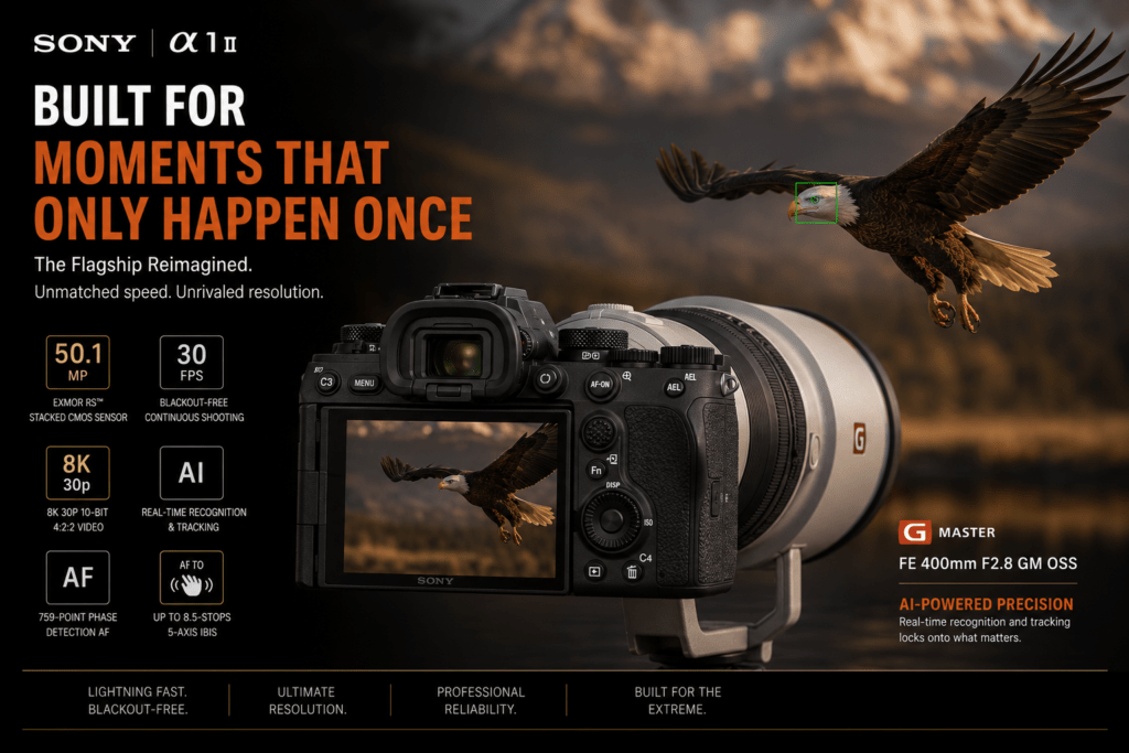 SONY A1 II - Best Mirrorless Professional Cameras 2026: The Complete Buyer's Guide for Photographers & Videographers