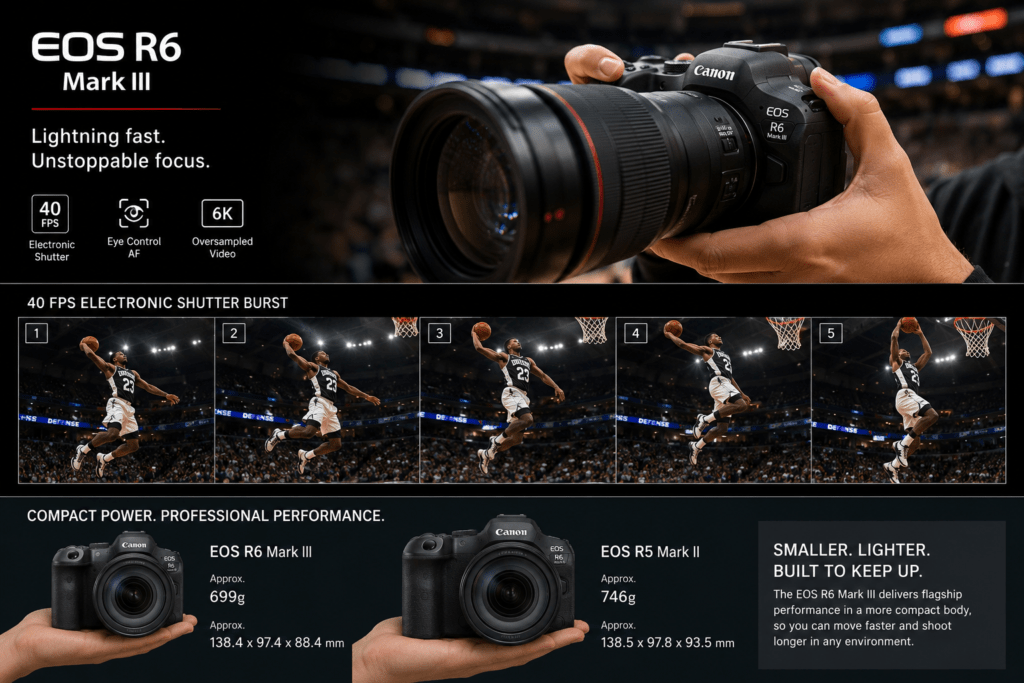 CANON EOS R6 MARK III - Best Mirrorless Professional Cameras 2026: The Complete Buyer's Guide for Photographers & Videographers