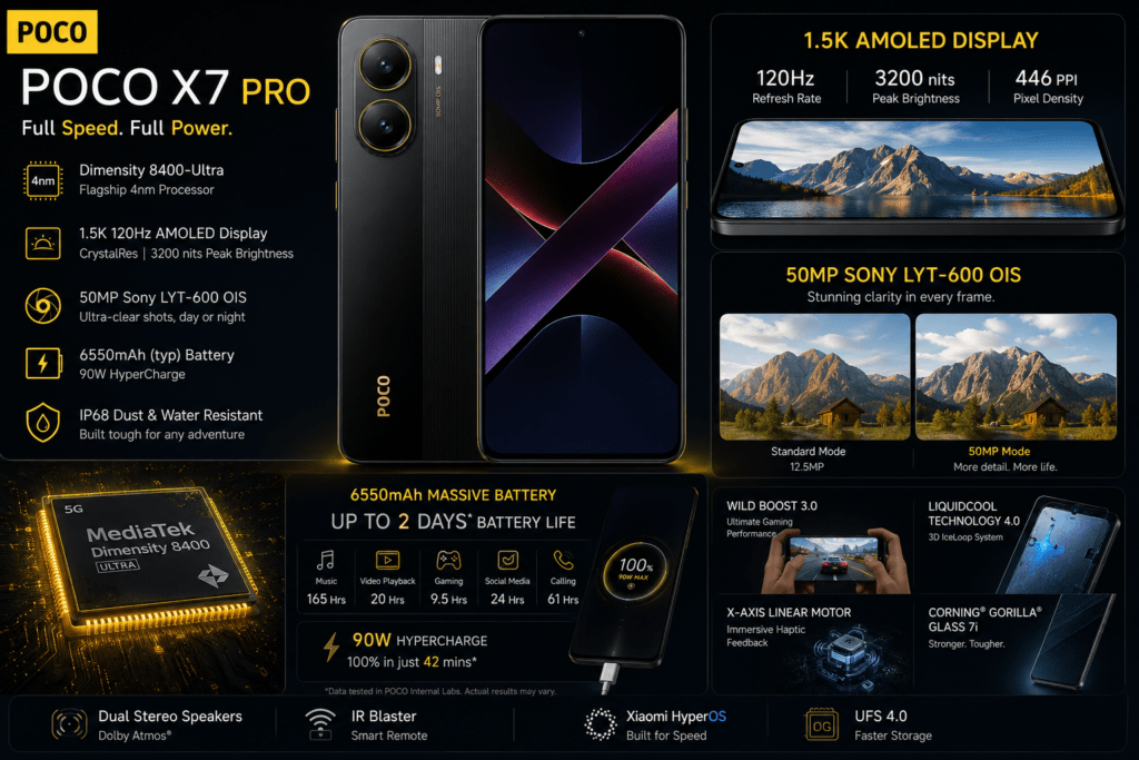 POCO X7 PRO - Best Smartphones Under ₹30,000 in India 2026