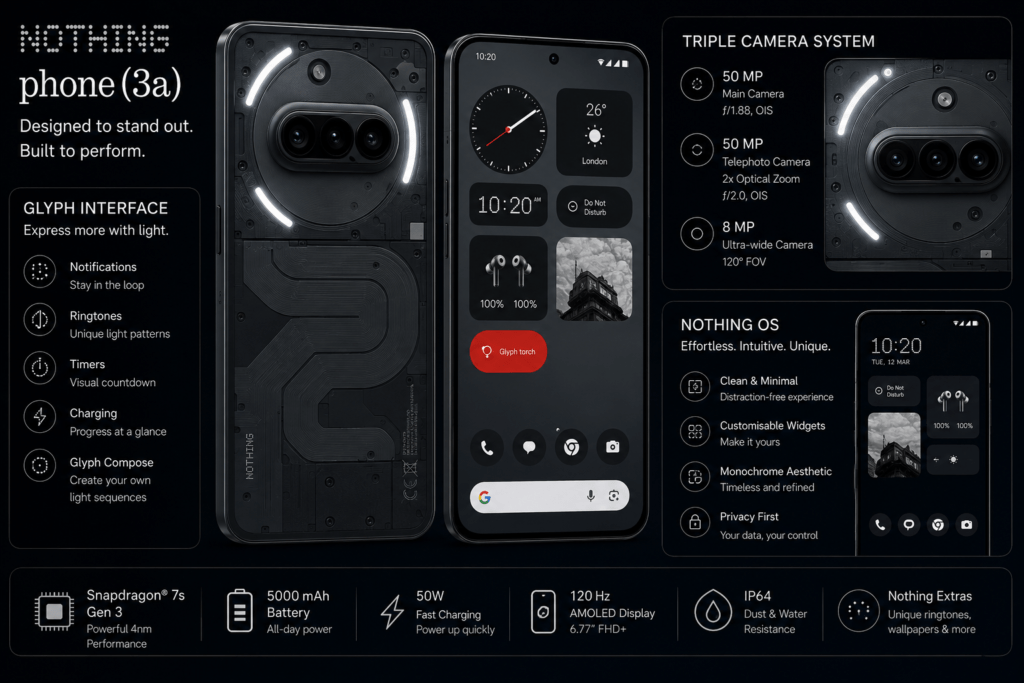 NOTHING PHONE (3a) - Best Smartphones Under ₹30,000 in India 2026