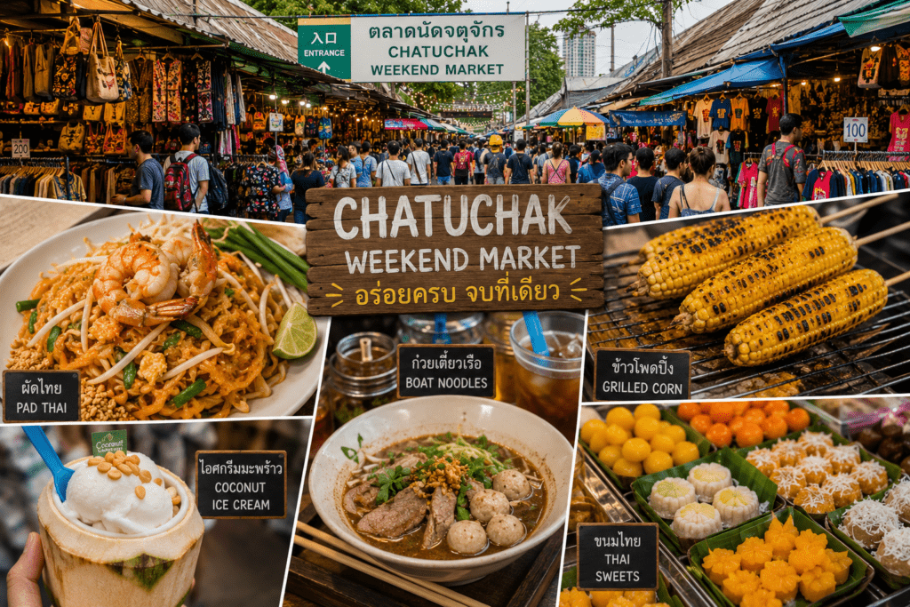 Chatuchak Weekend Market -street food - Thailand Food Guide 2026 