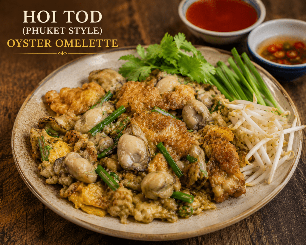 HOI TOD (PHUKET STYLE) — Oyster Omelette